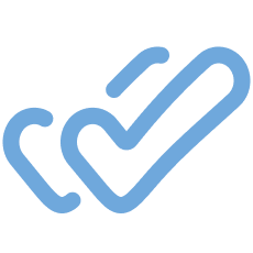 Blue check marks on black background