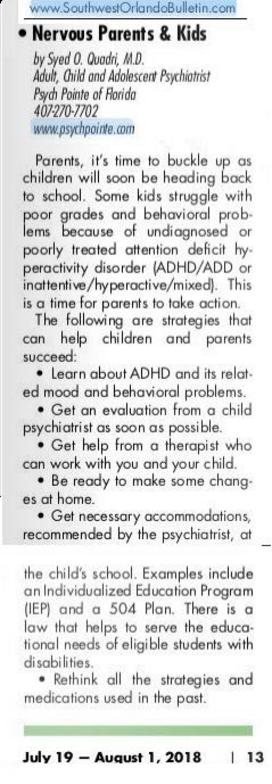 Back-to-school strategies for ADHD